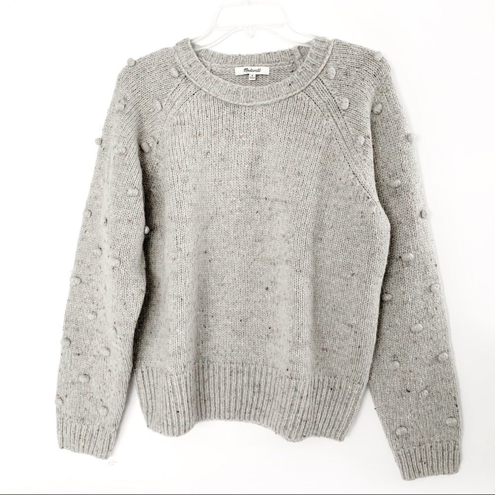 MADEWELL Janey Bobble Sleeve Pullover Sweater! - Picture 3 of 8